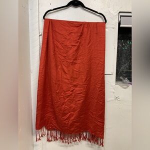 Cashmere Scarf Terracotta Color